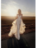 Beaded Tulle Luxury Wedding Dress With Detachable Train Beaded Tulle Luxury Wedding Dress With Detachable Train